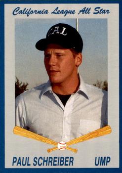 1992 Cal League All-Stars #24 Paul Schreiber Front