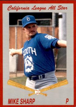 1992 Cal League All-Stars #34 Mike Sharp Front