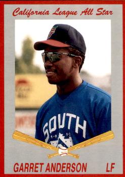 1992 Cal League All-Stars #46 Garret Anderson Front