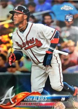 2018 Topps Chrome - Refractor #72 Ozzie Albies Front