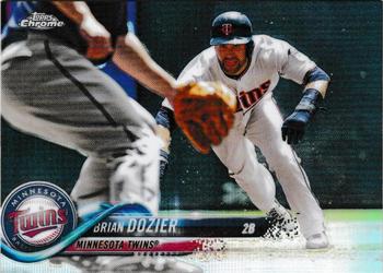 2018 Topps Chrome - Refractor #140 Brian Dozier Front