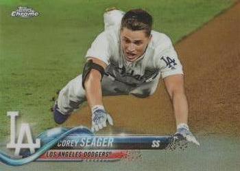 2018 Topps Chrome - Refractor #192 Corey Seager Front