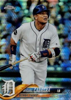 2018 Topps Chrome - Prism Refractor #26 Miguel Cabrera Front