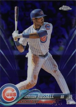 2018 Topps Chrome - Purple Refractor #86 Addison Russell Front