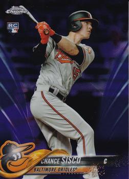 2018 Topps Chrome - Purple Refractor #133 Chance Sisco Front