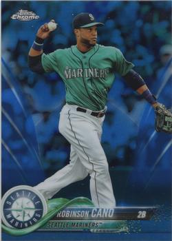 2018 Topps Chrome - Blue Refractor #52 Robinson Cano Front