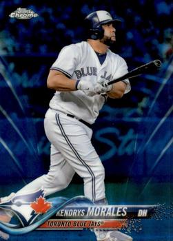 2018 Topps Chrome - Blue Refractor #85 Kendrys Morales Front