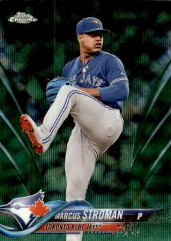 2018 Topps Chrome - Green Wave Refractor #2 Marcus Stroman Front