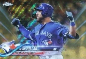 2018 Topps Chrome - Gold Wave Refractor #11 Kevin Pillar Front