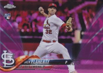 2018 Topps Chrome - Pink Refractor #4 Jack Flaherty Front