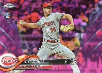 2018 Topps Chrome - Pink Refractor #12 Tyler Mahle Front