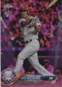 2018 Topps Chrome - Pink Refractor #70 Rhys Hoskins Front
