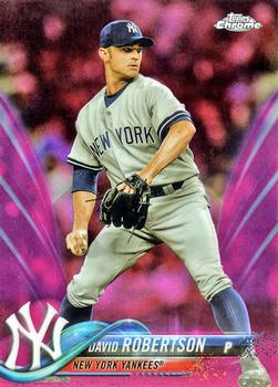 2018 Topps Chrome - Pink Refractor #112 David Robertson Front