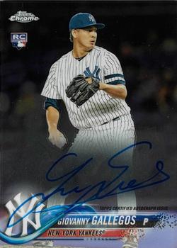 2018 Topps Chrome - Rookie Autographs #RA-GG Giovanny Gallegos Front