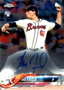 2018 Topps Chrome - Rookie Autographs #RA-MF Max Fried Front