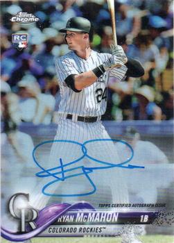 2018 Topps Chrome - Rookie Autographs Refractor #RA-RM Ryan McMahon Front