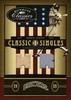 2005 Donruss Classics - Classic Singles Materials HR #CS-19 Robin Yount Front