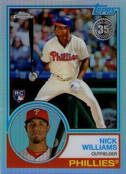 2018 Topps Chrome - 1983 Topps Baseball 35th Anniversary Refractor #83T-20 Nick Williams Front