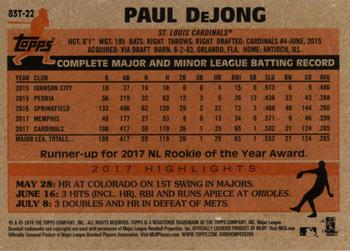 2018 Topps Chrome - 1983 Topps Baseball 35th Anniversary Refractor #83T-22 Paul DeJong Back