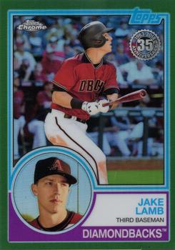 2018 Topps Chrome - 1983 Topps Baseball 35th Anniversary Green Refractor #83T-13 Jake Lamb Front