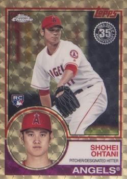 2018 Topps Chrome - 1983 Topps Baseball 35th Anniversary SuperFractor #83T-6 Shohei Ohtani Front
