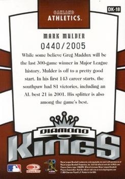 2005 Donruss - Diamond Kings #DK-18 Mark Mulder Back