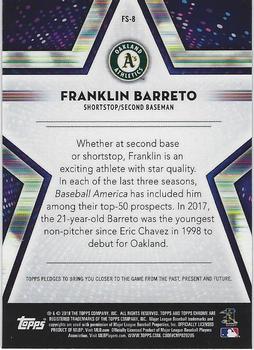 2018 Topps Chrome - Future Stars #FS-8 Franklin Barreto Back