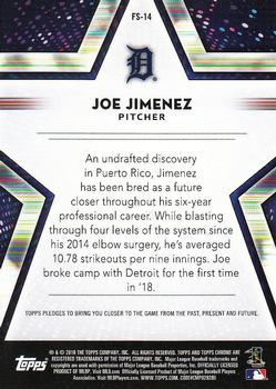 2018 Topps Chrome - Future Stars #FS-14 Joe Jimenez Back