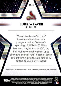 2018 Topps Chrome - Future Stars #FS-15 Luke Weaver Back