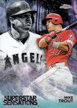 2018 Topps Chrome - Superstar Sensations #SS-6 Mike Trout Front