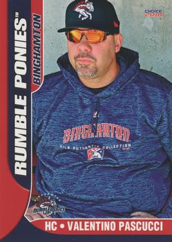 2018 Choice Binghamton Rumble Ponies #28 Valentino Pascucci Front