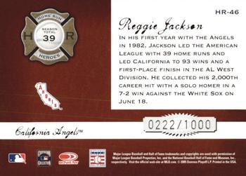 2005 Donruss Classics - Home Run Heroes #HR-46 Reggie Jackson Back