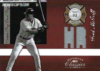2005 Donruss Classics - Home Run Heroes Jersey HR #HR-29 Fred McGriff Front