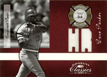 2005 Donruss Classics - Home Run Heroes Jersey HR #HR-39 Dave Parker Front