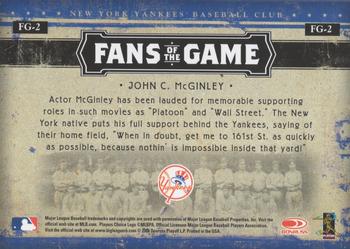 2005 Donruss - Fans of the Game #FG-2 John C. McGinley Back