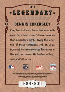 2005 Donruss Classics - Legendary Players #LP-9 Dennis Eckersley Back