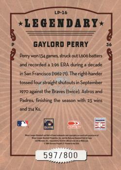 2005 Donruss Classics - Legendary Players #LP-16 Gaylord Perry Back
