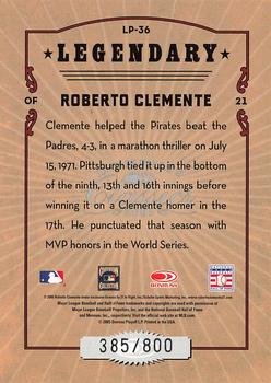 2005 Donruss Classics - Legendary Players #LP-36 Roberto Clemente Back