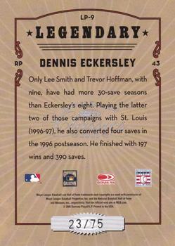 2005 Donruss Classics - Legendary Players Gold #LP-9 Dennis Eckersley Back