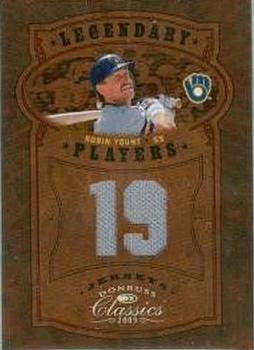 2005 Donruss Classics - Legendary Players Jersey Number #LP-37 Robin Yount Front