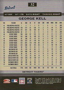 2005 Donruss Greats #32 George Kell Back