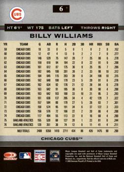2005 Donruss Greats #6 Billy Williams Back
