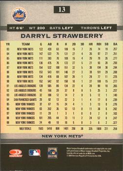 2005 Donruss Greats #13 Darryl Strawberry Back