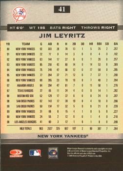 2005 Donruss Greats #41 Jim Leyritz Back
