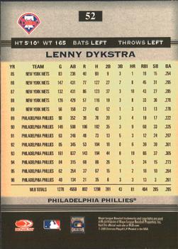 2005 Donruss Greats #52 Lenny Dykstra Back