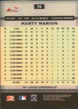 2005 Donruss Greats #56 Marty Marion Back