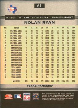 2005 Donruss Greats #61 Nolan Ryan Back