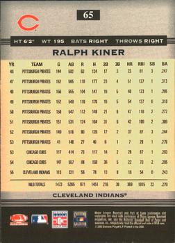 2005 Donruss Greats #65 Ralph Kiner Back