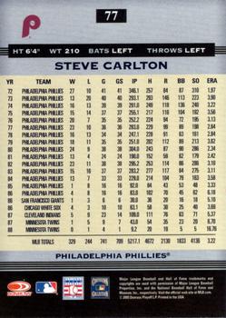 2005 Donruss Greats #77 Steve Carlton Back