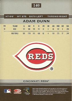 2005 Donruss Greats #140 Adam Dunn Back